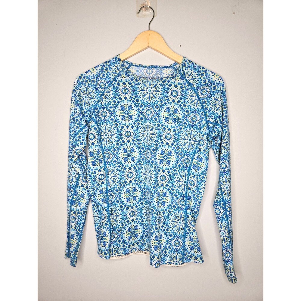 COOLIBAR Women's High Tide Swim Shirt Small UPF 50+ Long Sleeve Rash Guard
